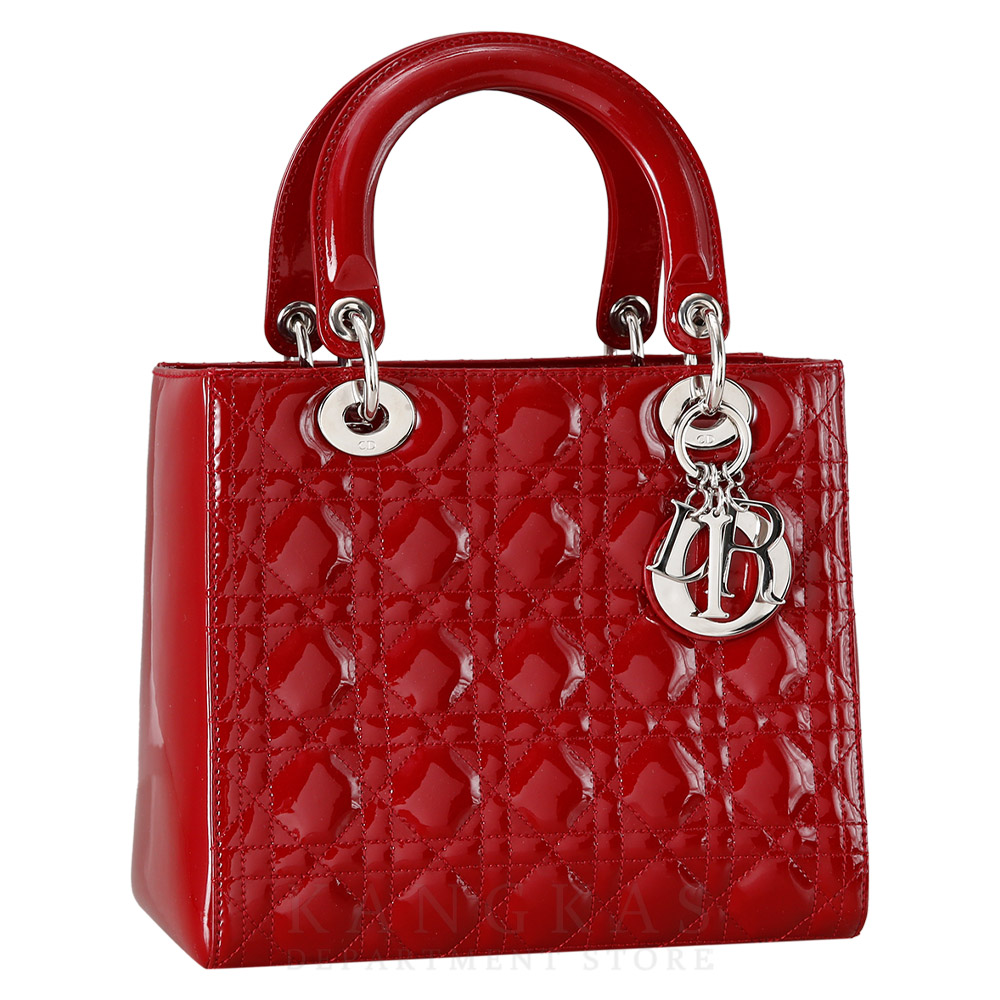 CHRISTIAN DIOR(USED)크리스찬디올 레이디디올 페이던트 미듐 레드